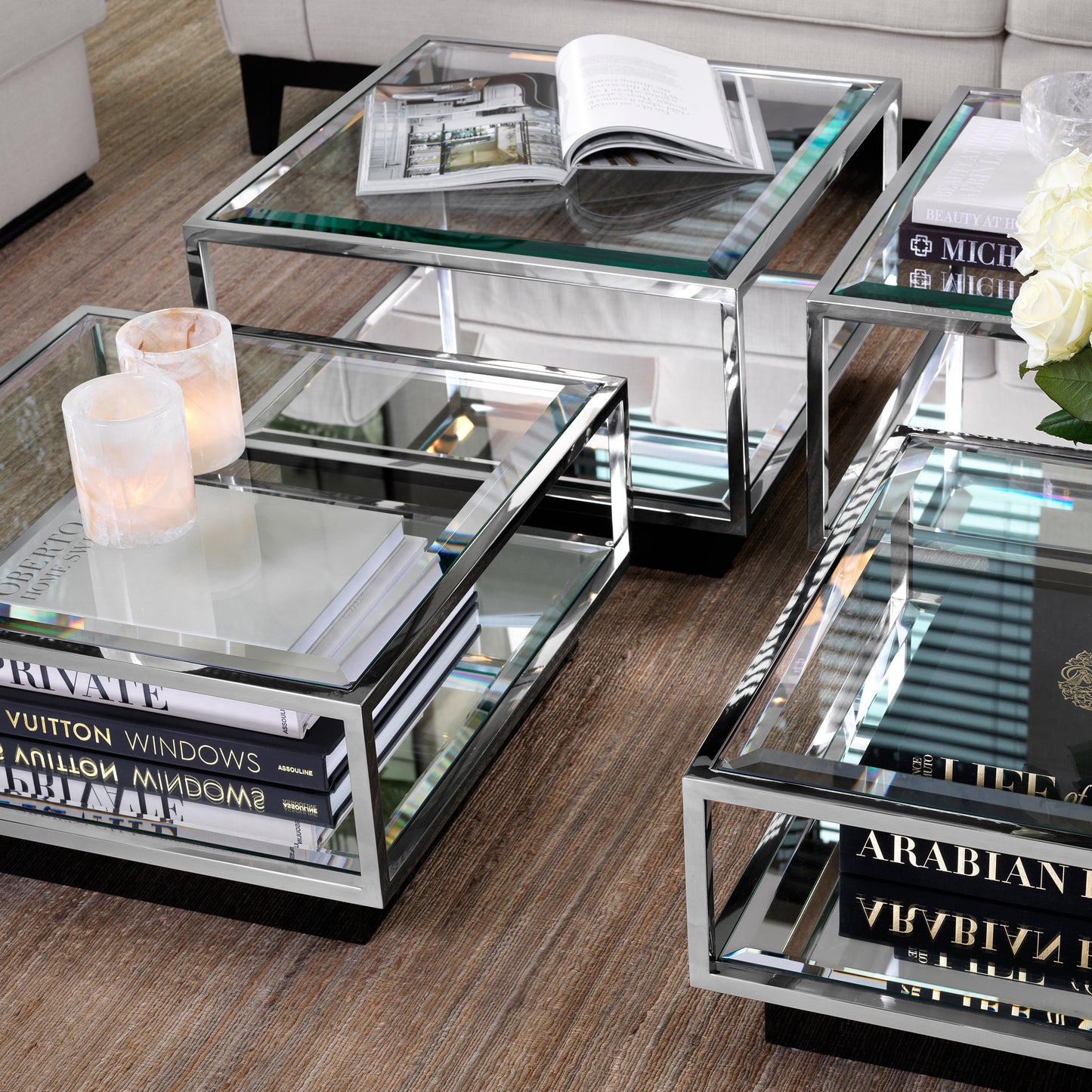 COFFEE TABLE TORTONA SET OF 4 - EICHHOLTZ