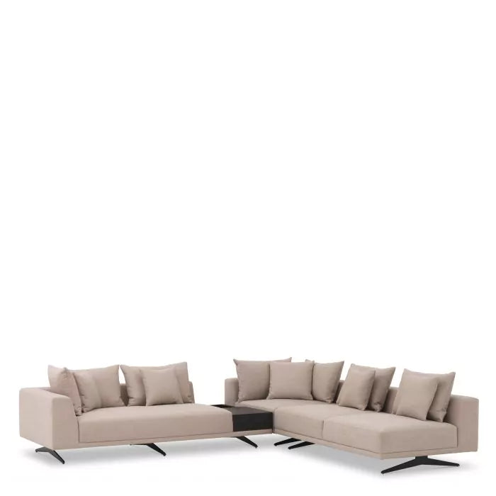 Sofa Endless Avalon sand | black legs - EICHHOLTZ